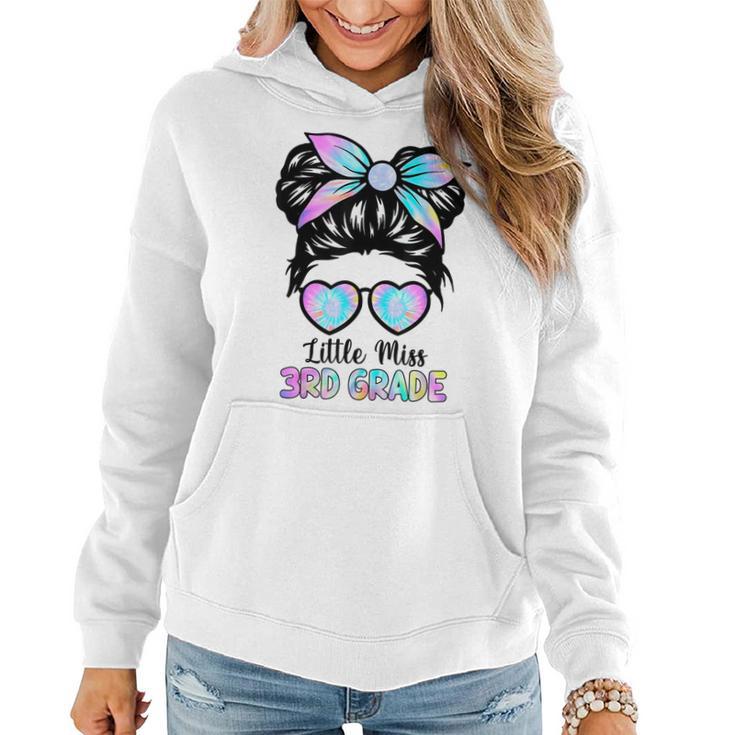 Little Miss Third Grade Girls Back To School  3Rd Grade  Women Hoodie