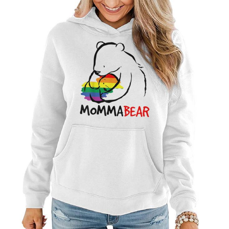 Momma Bear Gay Pride Proud Mom Mothers Day Lgbt Mama  Women Hoodie