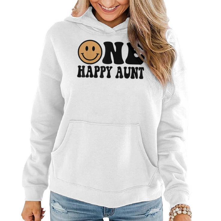 One Happy Dude 1St Birthday One Cool Aunt Family Matching Women Hoodie