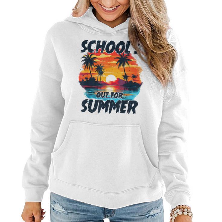 Retro Last Day Of Schools Out For Summer Teacher Boys Girls Women Hoodie