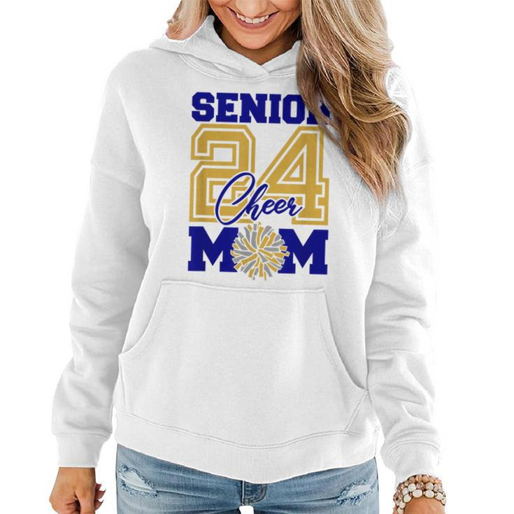 Senior Cheer Mom 2024 Cheerleader Parent Class Of 2024 Women Hoodie