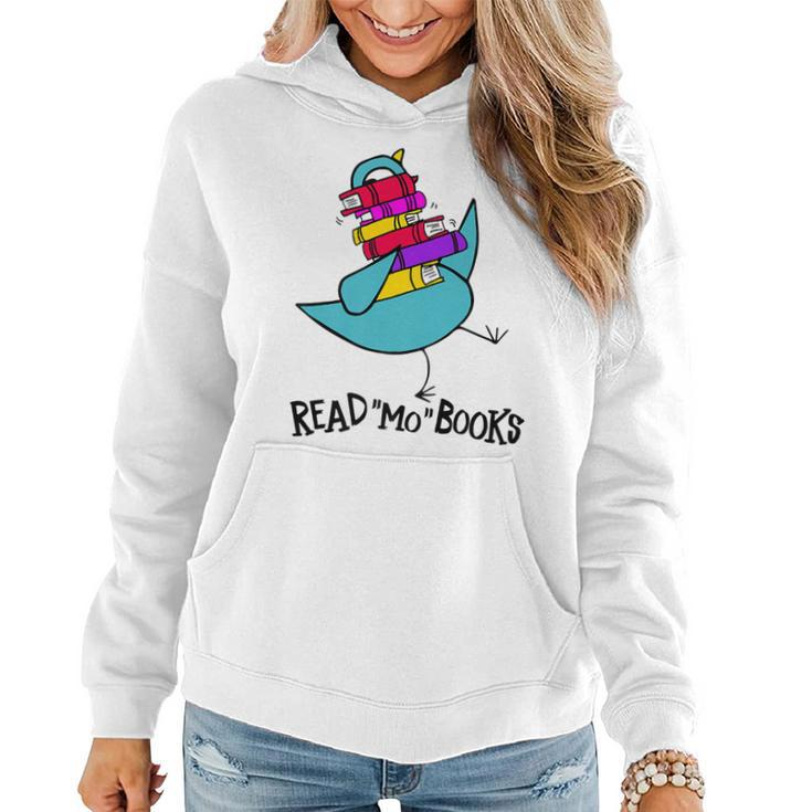Teacher Library Read Mo Books Pigeon Reading Library Women Hoodie