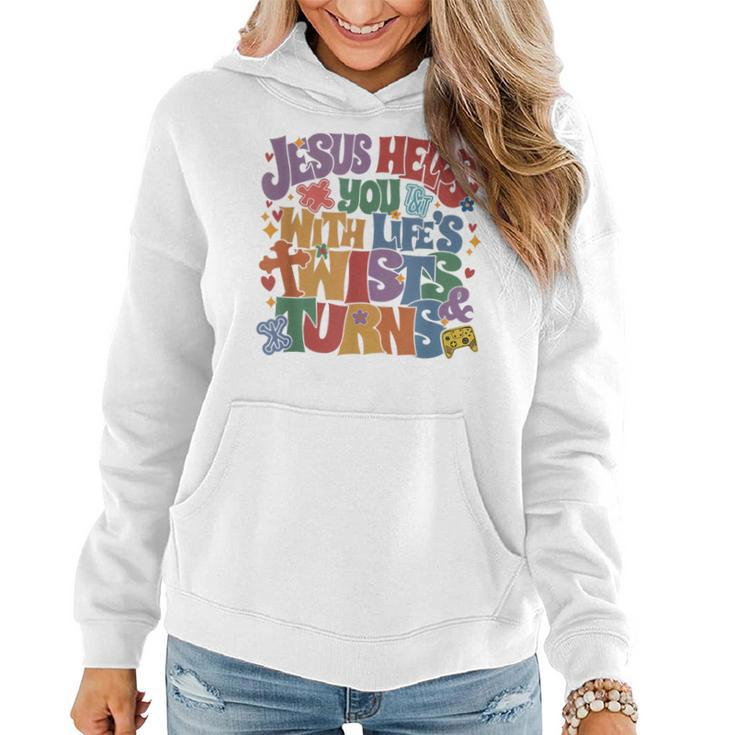 Vbs Twist And Turn 2023 Following Jesus Changes The Game Women Hoodie