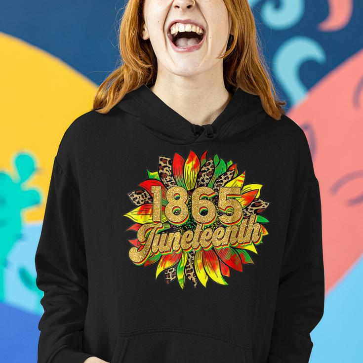 1865 Junenth Celebrate Freedom Black History Sunflower Women Hoodie Gifts for Her