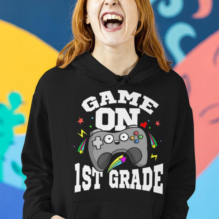 1St Grade Teacher & Student - Game On Video Controller Gifts For Teacher Funny Gifts Women Hoodie Gifts for Her