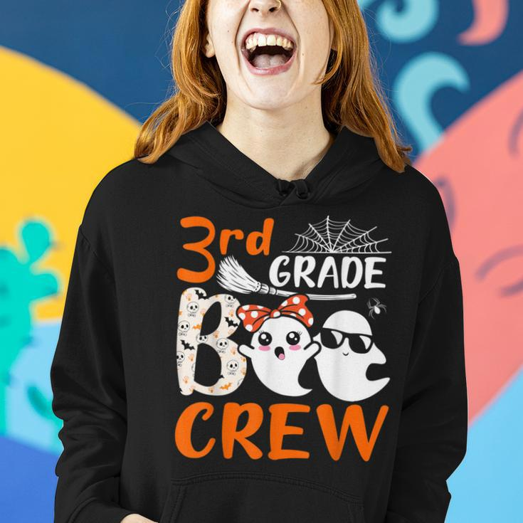 3Rd Grade Boo Crew Teachers Students Ghost Halloween Women Hoodie Gifts for Her