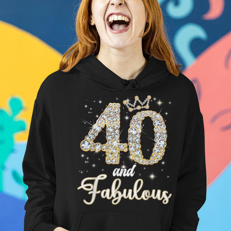 40 And Fabulous Happy Birthday To Me 40Th Birthday Women Hoodie Gifts for Her