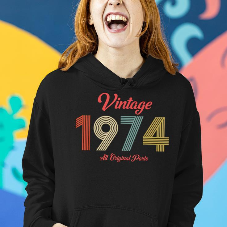 50Th Birthday Vintage1974 Retro Women Hoodie Gifts for Her