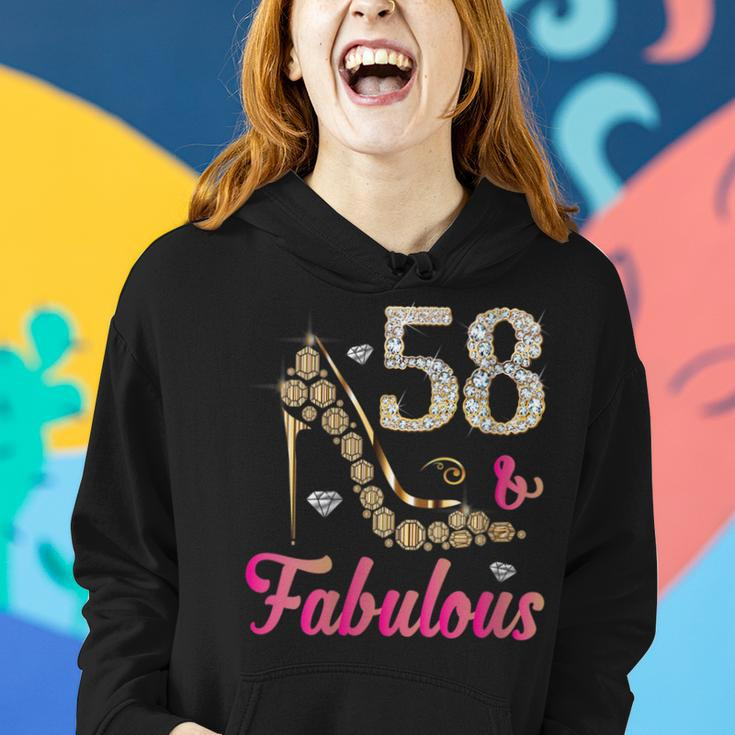 58 And Fabulous Funny 58Th Birthday Cute Gift Beautiful Fun Gift For Womens Women Hoodie Gifts for Her