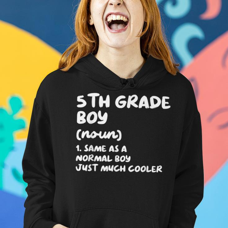 5Th Grade Boy Definition Funny Back To School Student Women Hoodie Gifts for Her