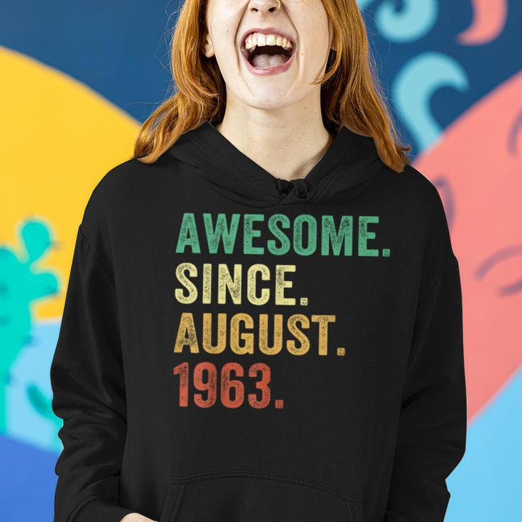 60 Year Old Gift 60Th Birthday Men Awesome Since August 1963 Women Hoodie Gifts for Her