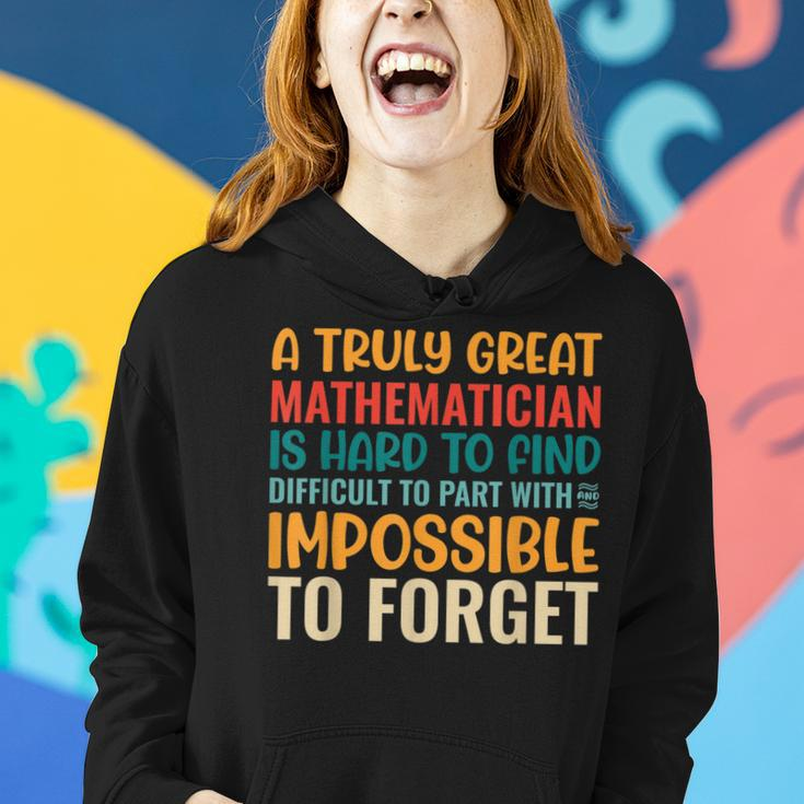 A Truly Great Mathematician Is Hard To Find - Math Teacher Math Funny Gifts Women Hoodie Gifts for Her