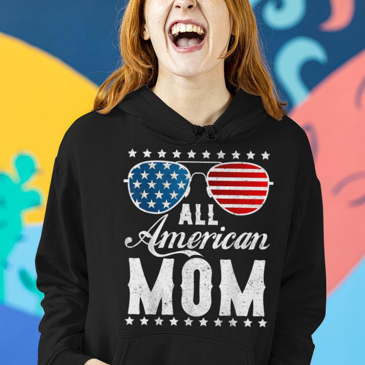 All American Mom - Usa Flag 4Th Of July Matching Sunglasses Women Hoodie Gifts for Her