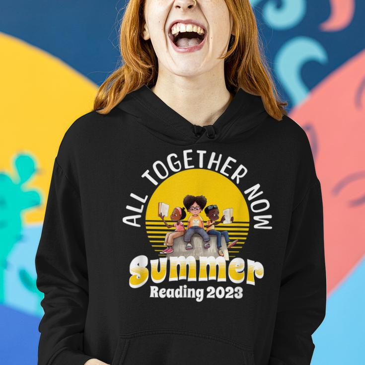 All Together Now Summer Reading 2023 Librarian Teacher Women Hoodie Gifts for Her