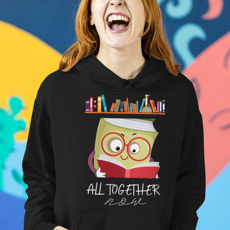 All Together Now Summer Reading Program 2023 Books Escape Women Hoodie Gifts for Her