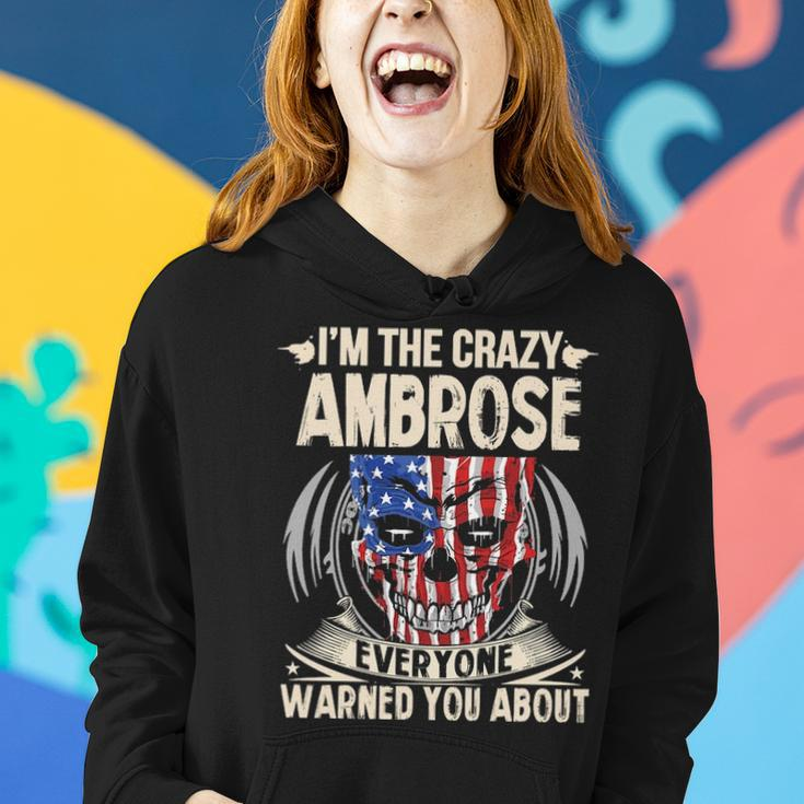 Ambrose Name Gift Im The Crazy Ambrose Women Hoodie Gifts for Her