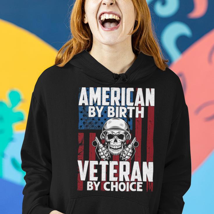 American By Birth Veteran By Choice 19 Women Hoodie Gifts for Her