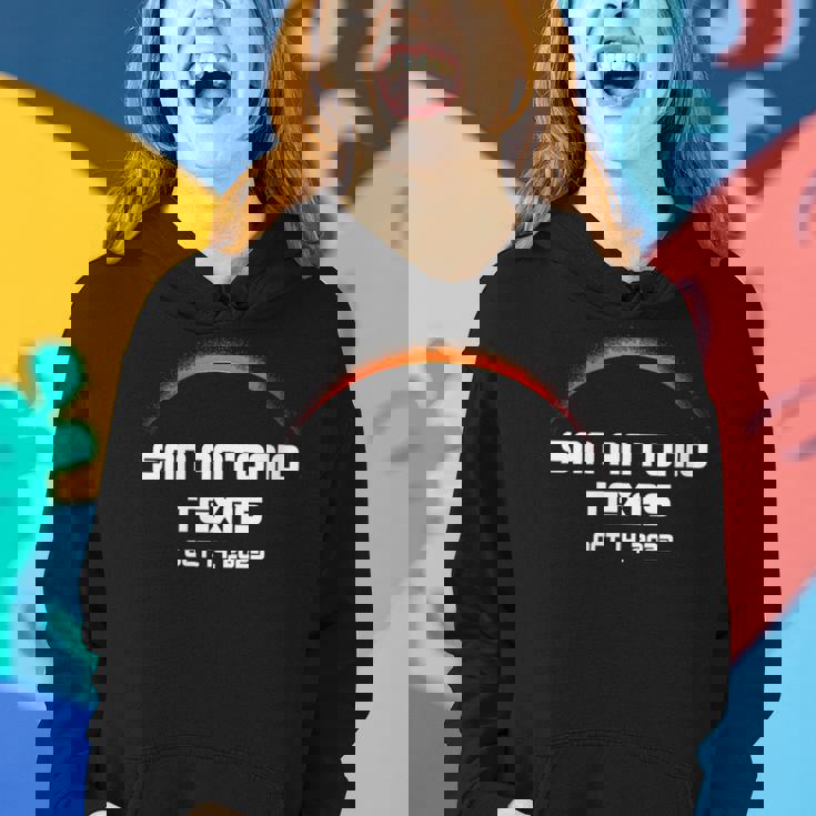 Annular Solar Eclipse 2023 San Antonio Annularity Fall Women Hoodie Gifts for Her