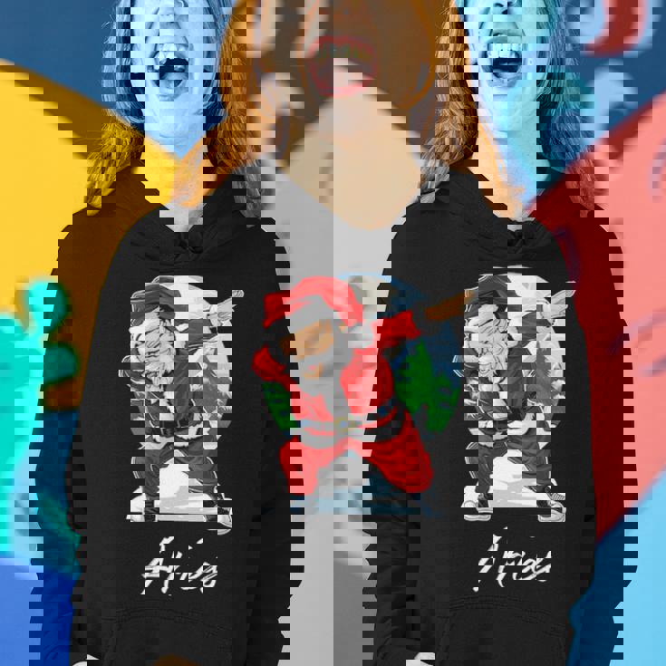 Aries Name Gift Santa Aries Women Hoodie Gifts for Her