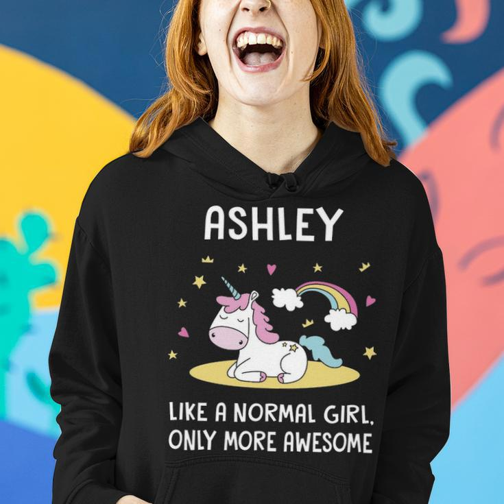Ashley Name Gift Ashley Unicorn Like Normal Girlly More Awesome Women Hoodie Gifts for Her