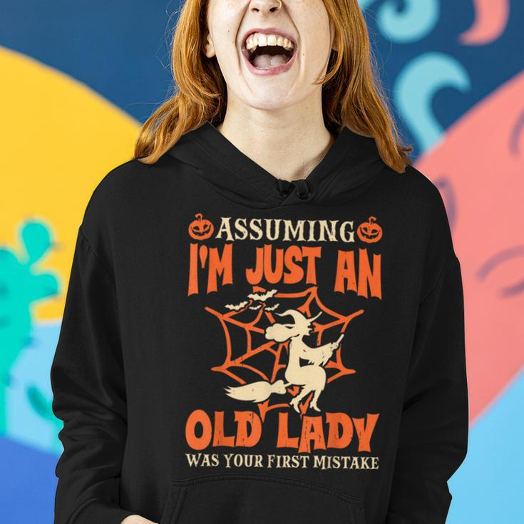 Assuming I Just An Old Lady Was Your First Mistake Halloween Women Hoodie Gifts for Her