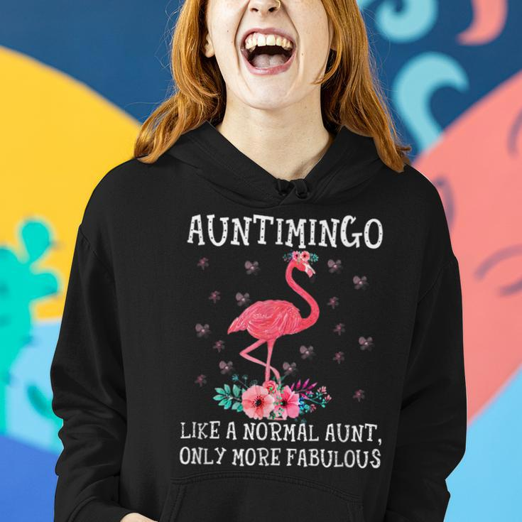 Auntimingo Aunt Auntie Pink Flamingo Floral Mothers Day Mothers Day Funny Gifts Women Hoodie Gifts for Her