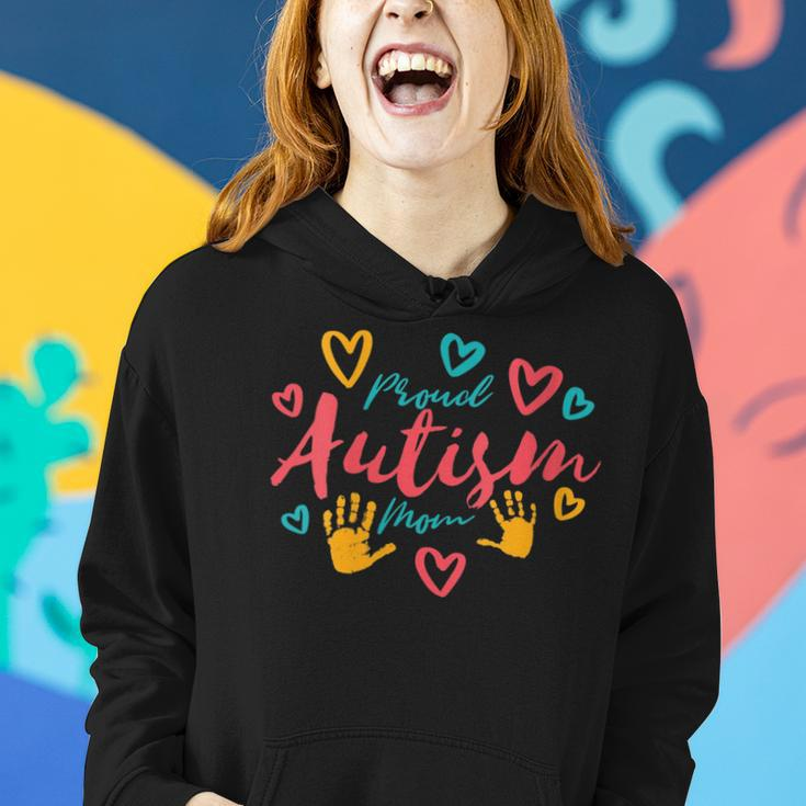 Autism Mom Proud Autistic Pride Awareness Day Month Asperger Women Hoodie Gifts for Her