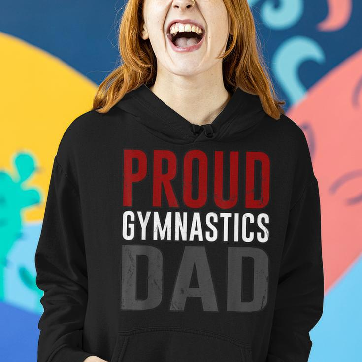 Awesome Distressed Proud Gymnastics Dad Funny Gifts For Dad Women Hoodie Gifts for Her