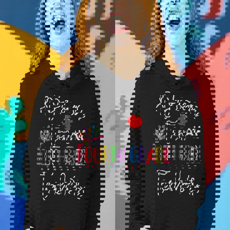 Back To School Dream Team Fourth 4Th Grade Teacher Kid Women Hoodie Gifts for Her