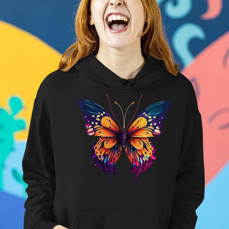 Beautiful Watercolor Butterfly Graphic Women Hoodie Gifts for Her