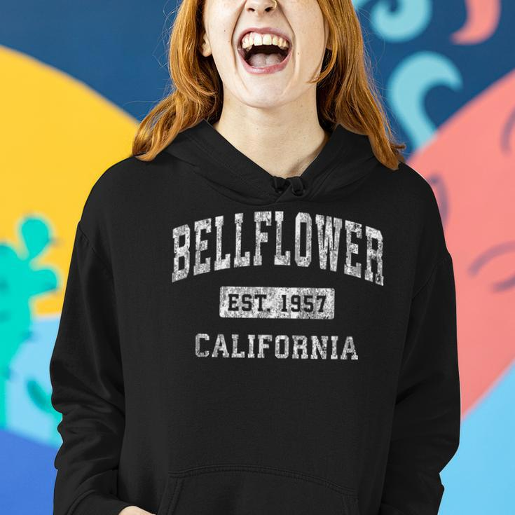 Bellflower California Ca Vintage Established Sports Women Hoodie Gifts for Her