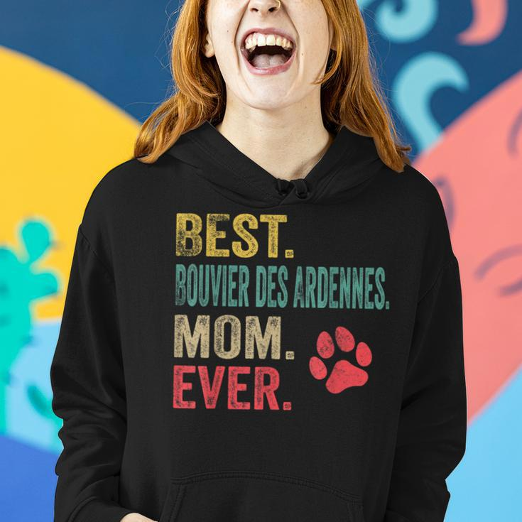 Best Bouvier Des Ardennes Mom Ever Vintage Mother Dog Lover Women Hoodie Gifts for Her