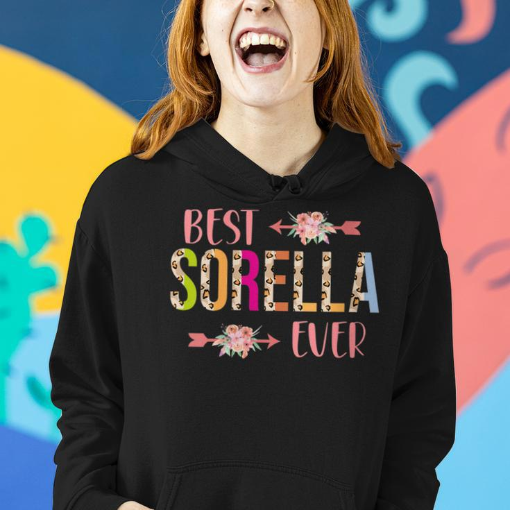 Best Sorella Ever Italian Sister Leopard Floral Women Hoodie Gifts for Her
