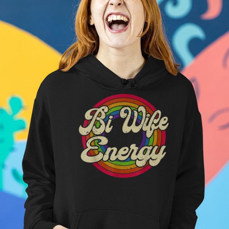 Bi Wife Energy Lgbtq Retro Vintage Women Hoodie Gifts for Her