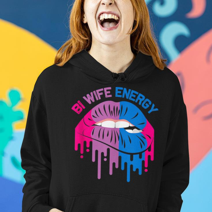 Bi Wife Energy Lgbtq Sexy Lip Lgbt Pride Month Women Hoodie Gifts for Her