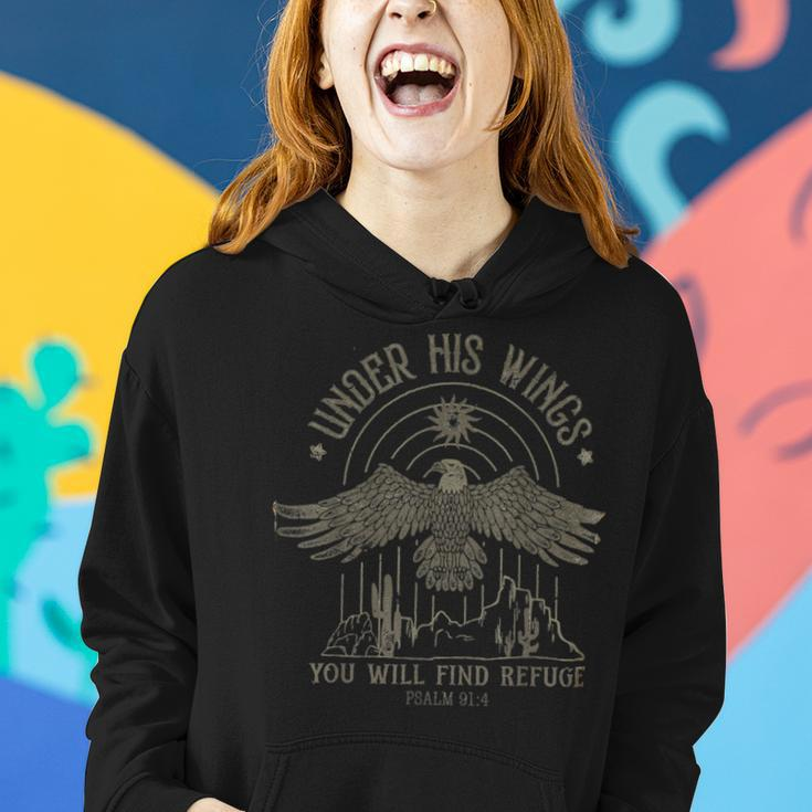 Bible Verse Eagle Psalm 914 Christian Saying Religious Women Hoodie Gifts for Her
