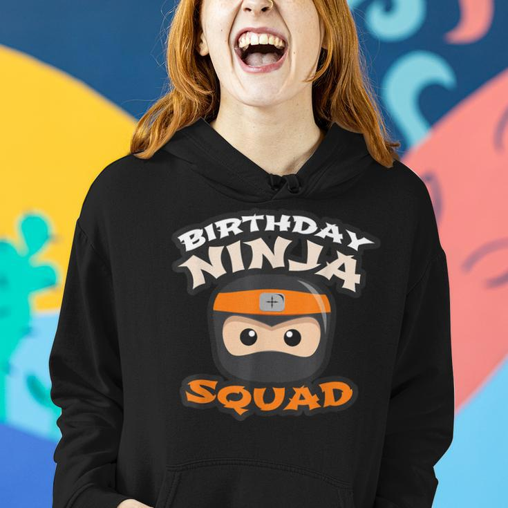Birthday Ninja Squad Mom Dad Crew Siblings Team Matching Women Hoodie Gifts for Her
