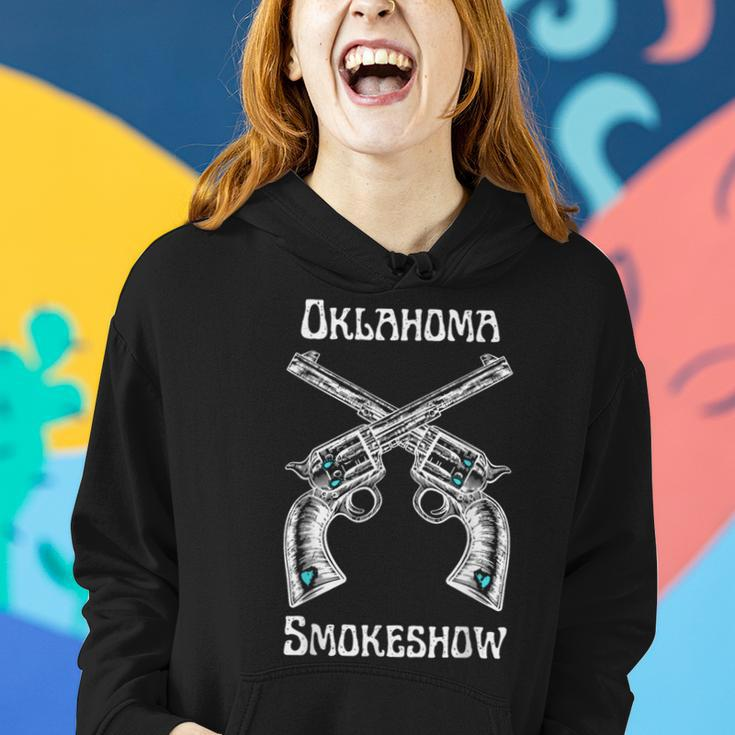 Boho Bull Skull Cow | Oklahoma Smokeshow Western Country Women Hoodie Gifts for Her