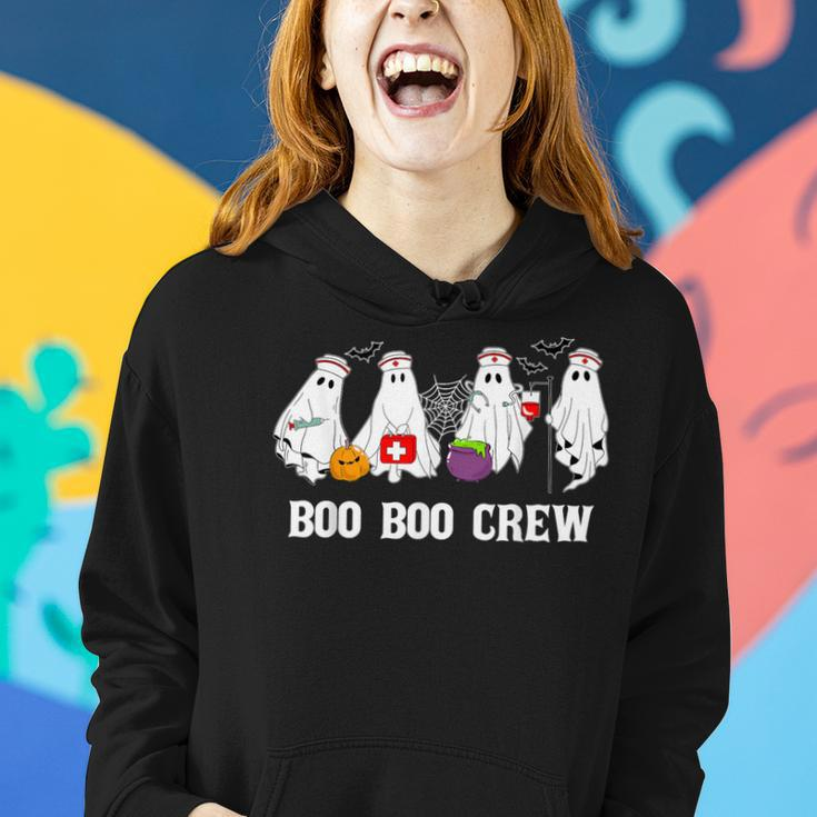 Boo Boo Crew Nurse Ghost Halloween Nursing Women Hoodie Gifts for Her