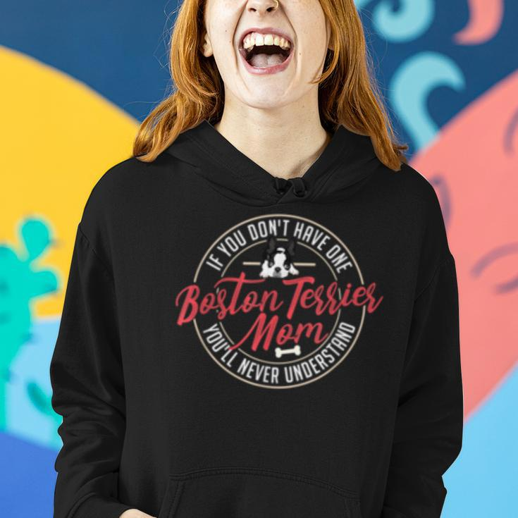 Boston Terrier Mom Funny Mothers Day Dog Lover Gift Proud Women Hoodie Gifts for Her