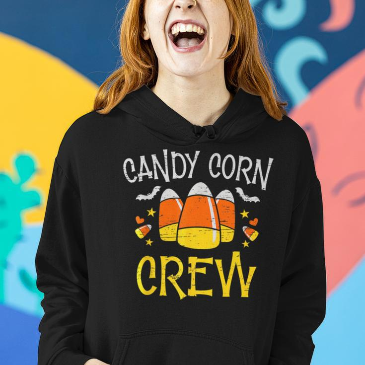 Candy Corn Crew Halloween Party Spooky Season Women Hoodie Gifts for Her