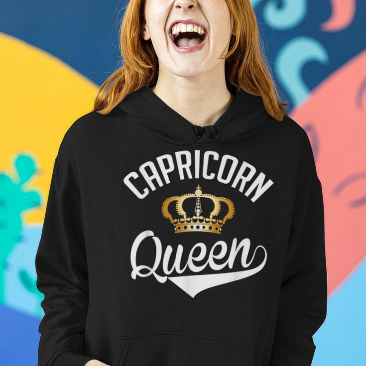 Capricorn Queen Zodiac Graphic Bday Christmas Mom Wife Women Hoodie Gifts for Her