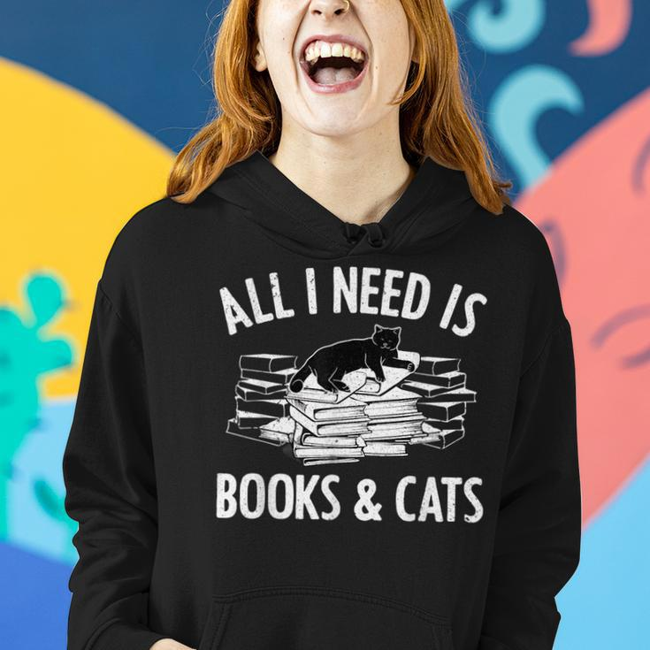 Cat Book For Men Women Novel Book Lovers Reading Librarian Reading Funny Designs Funny Gifts Women Hoodie Gifts for Her