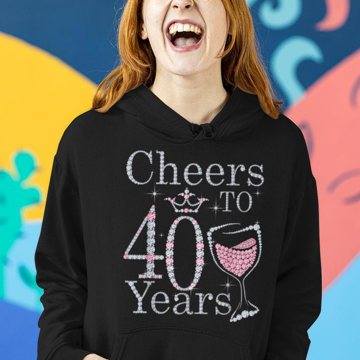 Cheers To 40 Years 1982 40Th Birthday For Women Hoodie Gifts for Her