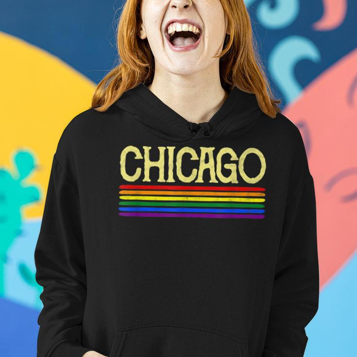 Chicago Gay Pride 2019 World Parade Rainbow Flag Lgbt Women Hoodie Gifts for Her