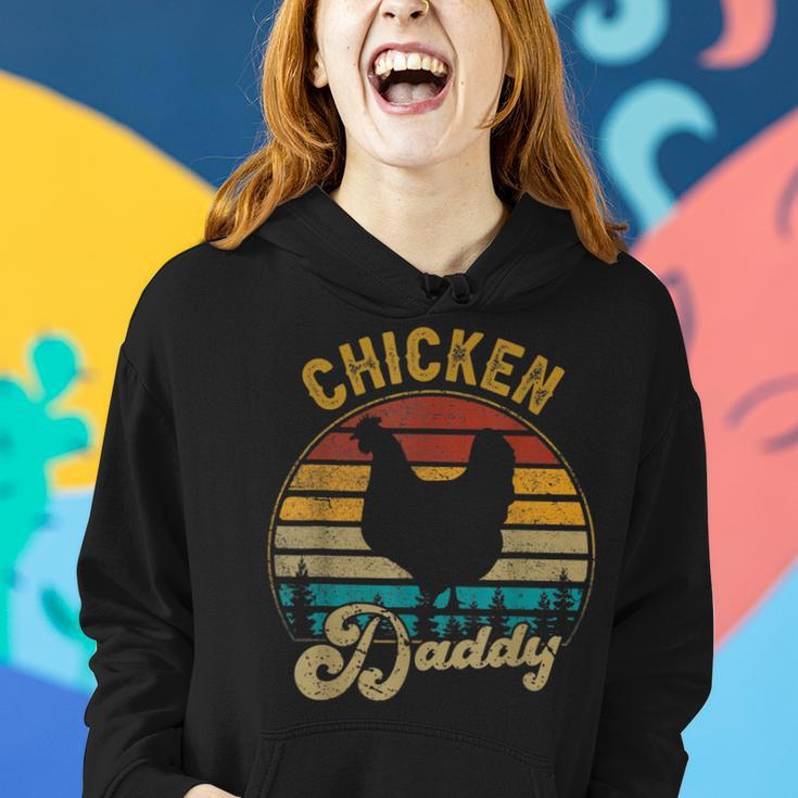 Chicken Daddy Vintage Retro 70S Chicken Dad Fathers Day Men Women Hoodie Gifts for Her