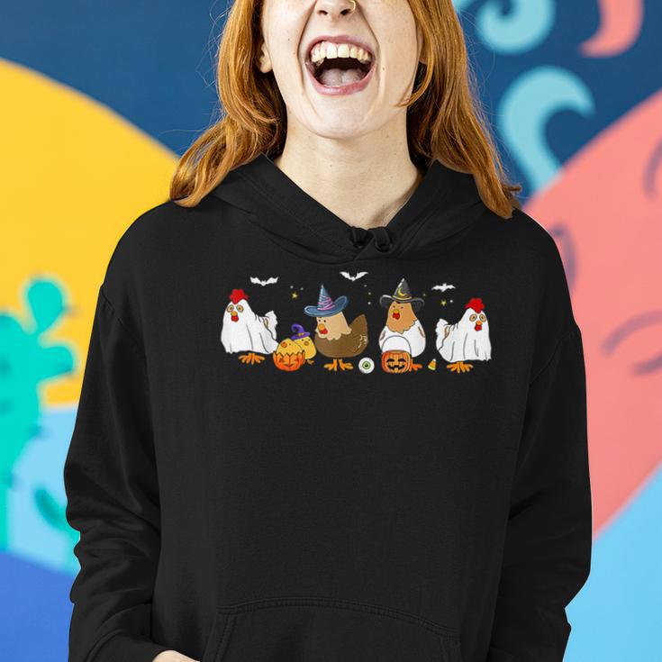 Chicks Ghost Boo Chicken Halloween Chicken Boo Sheet Women Hoodie Gifts for Her