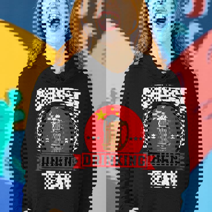 Chinese Part Drinking Team Funny China Flag Beer Party Drinking Funny Designs Funny Gifts Women Hoodie Gifts for Her