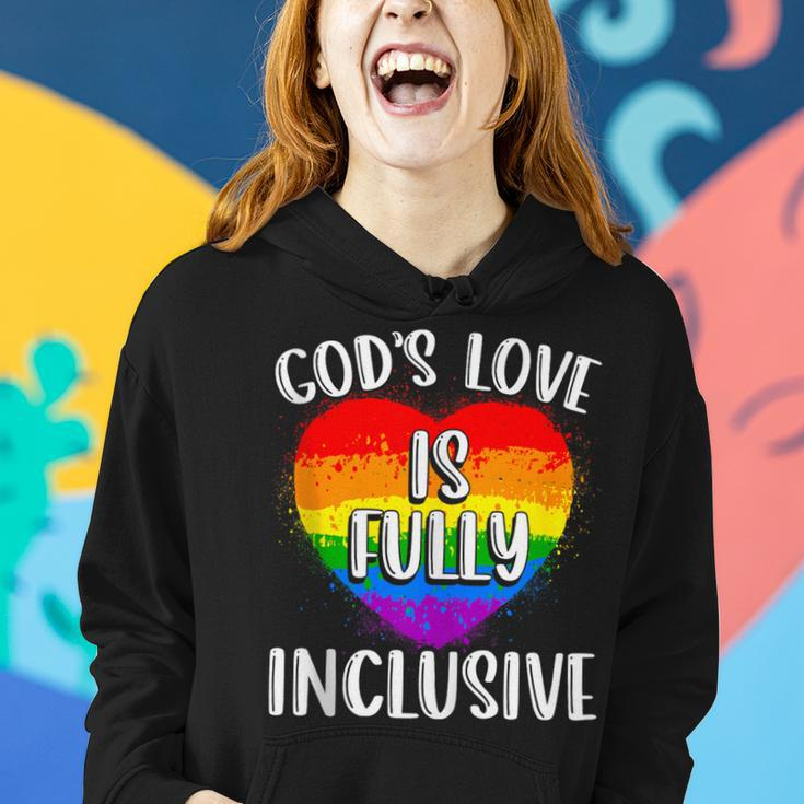 Christian Gods Love Is Fully Lgbt Flag Gay Pride Month Women Hoodie Gifts for Her