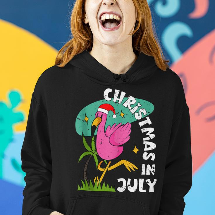 Christmas In July Flamingo Cute Beach Summer Christmas July Women Hoodie Gifts for Her